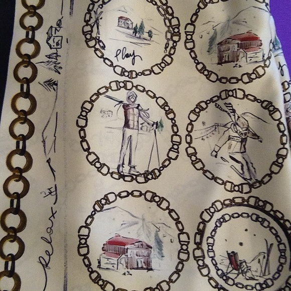 S'MaxMara silk sleeveless vacation print blouse size 4 - Picture 9 of 10